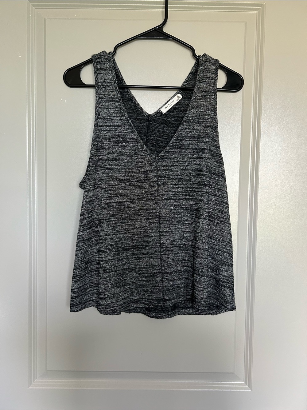 rag & bone Charcoal Marled V-Neck Tank
